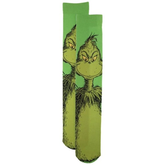 The Grinch Adult Unisex Knee Socks NWT - Picture 1 of 3